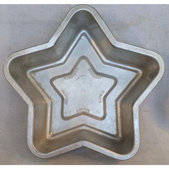 Unbranded Other - Metal Cake Pan Star Shaped Jello Mold  Pudding Vtg Dessert Gelatin Tin Retro 50s
